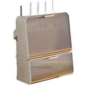 Hot Selling Light Luxury Wall Hanging Cord Organizer Box to Hide Conceal Power Strips Cable Wire Router Management Box