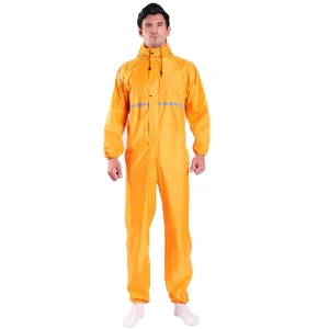 Waterproof Anti-Static Hooded Coveralls Sand-Proof Dust-Free Protective Clothing for Spray Painters and Pesticide Workers