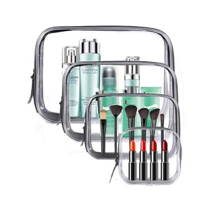 Wholesale Multifunction Portable Hanging Waterproof Vanity Bag Eco Friendly Tpu Travel Wash Bag Clear Cosmetic Organizer