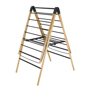 Modern Rectangle Wall Mounted Clothing Organizer Stainless Steel Multifunctional Storage Holders Black Brown Bamboo Home Office