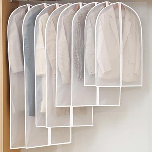 Clothing Dust Cover Household Washable Thickened Transparent EVA Fabric Garment Hanging Bag Waterproof Moisture-Proof Dustproof