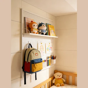No-Drill Over the Door Storage Rack, Iron Multi-Purpose Wall Shelf for Kitchen Bathroom Fridge Closet