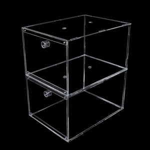 Stackable Clear Acrylic Foldable Shoe Display Boxes 3mm Eco-friendly for Design for High Heel Sneaker Storage Custom Size