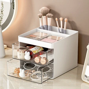 Makeup Organizer Storage Box with Drawers Cosmetics Pen Holder Large Capacity Storage Containers