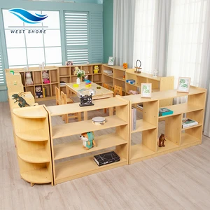 Cheap Modern Eco-Friendly Wooden Reggio Montessori Preschool Kindergarten Classroom Furniture Set School Daycare Childcare