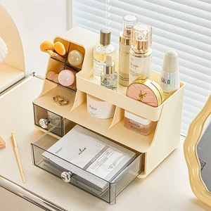 COIZY Home-use Desktop Drawer-style Cosmetic Storage Box Dressing Table Makeup Shelf Compartmentalized Lipstick Cosmetic Box