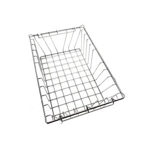 Customized Portable Stainless Steel Wire Mesh Storage Basket Home Use Large Small Sizes Customized Portable 201 203 304 Metal