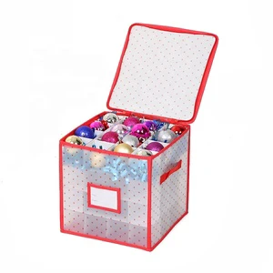 2024 New Christmas Ball Storage Bag Portable Folding Organizer Waterproof Oxford Large Capacity Storage Bag