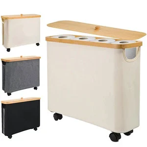 Hot Sale Rectangle Wheeled Customizable Eco Friendly Modern Adjustable Multifunction Bathroom Toilet Paper Waterproof Storage