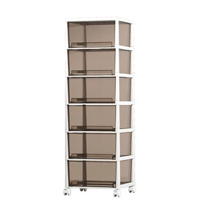 Transparent Plastic Storage Cabinet Multi Functional Kitchen Supplies Home Accessories Kitchen Storage