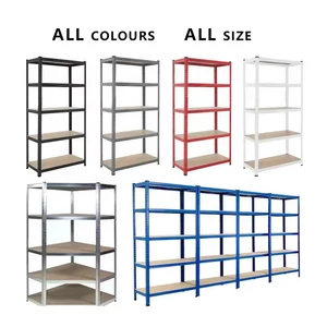 GUANGZHOU OEM Adjustable Height Heavy Duty 5-Tier Shelving Unit Garage Storage Shelves Racking System Warehouse Storage