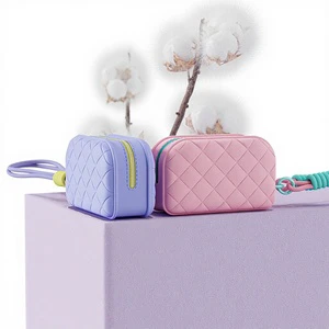 Portable Waterproof Large Capacity Multi-Purpose Makeup Bag Travel Desk/Living Room Storage Silicone Storage Toiletries