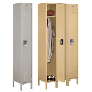 American Style Heavy Duty Multi Single Door Steel Locker Gym School Staff Changing Room Metal Storage Wardrobe Cabinet Wholesale