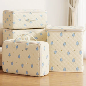 120L Large Storage Bags Set Non-Woven Fabric Quilt Organizer Foldable Clothing Luggage Carrying Bag