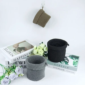 Customizable Home Storage Box Organizer Crochet Basket For Home Organization And Storage
