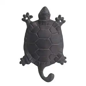 Trendy Turtle Shaped Black Coated Iron Hook For Gifting For Wall Decor For Outdoor Utility For Interior Organizer