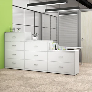 Modern Metal 4-Drawer Chest of Drawers for Office