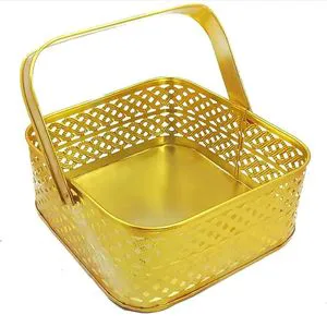 Premium Metal Basket For Stylish Home Organization Use Decorative Wire Metal Basket For Modern Interior Styling
