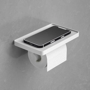 Factory Direct Eco-friendly Wall Mount Stand Mobile Phone Shelf Holder for Bathroom Living Room Bedside Hotel Amenities Storage