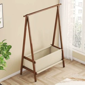Movable Light Luxury Multi-Functional Floor Hanging Clothes Hanger New Household Clothes Rack for Bedroom & Balcony Coat Rack