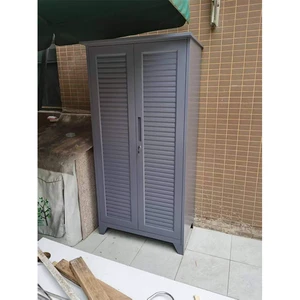 Heavy-Duty Metal OutDoor Storage Cabinet Waterproof Sunproof Rot Proof Cabinet Storage Cabinet