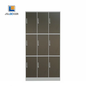 Gym Modern Metal Storage Locker Bedroom Locker 9 Doors Office Steel Cabinet Metal Locker Organizer for School
