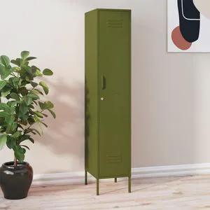 Olive Green Steel Storage Locker Cabinet 70.9 in X 18.1 in X 13.8 in