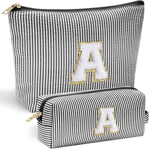 Large Capacity Two-piece Fashion Cosmetic Bag Zipper Closure Waterproof Convenience Travel Storage Wash Bag Bag Brand