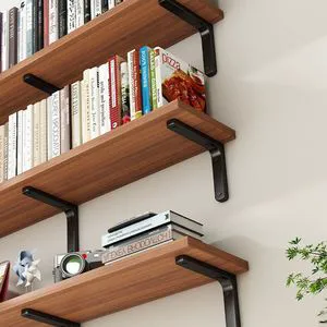 GQK GW2572907 Stainless Steel & Density Board Wall-Mounted Storage Rack Partition Wallboard Shelf with Easy Installation