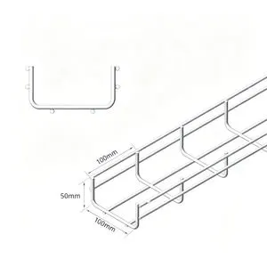 Open Type Cable Tray Machine Room Network Comprehensive Cabling Mesh Trunking 304 Stainless Steel Mesh Cable Tray