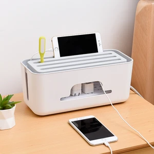 Multi-function Power Wire Mesh Magnetic Base Cable Tie Electric Wires Storage Organizer Container Box