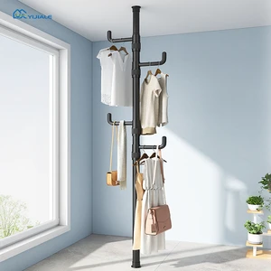 YIJIALE Coat Hanger Stand Hanging Rack Clothes Metal Standing Coat Rack