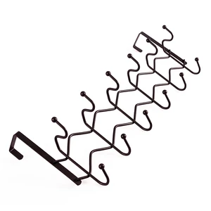 Over Door 12 Hooks Accessory Hanger Rack/ Home Storage Metal Wire Organizer Anti-rust Coat Hat Bag Towel Hooks