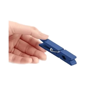 Blue 2.83 Inch Pack 50 Strong Grip Birchwood Clothespins Colored Wooden Clothing Pegs for Living Room for Hanging Photos Baby