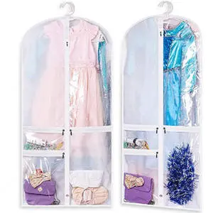 Spot Semi Transparent PEVA Clothing Dust Cover, Large Transparent Window, Multi-purpose Clothing Dust Bag