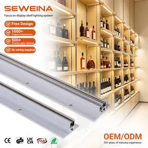 High Load Capacity Adjustable Hidden Wiring Conductive Column Light Clothing Shoe Wine Store Showcase Cabinet Display