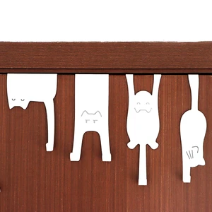 Creative Metal Door Hook Convenient to Use Silent Hook Behind the Door Close to the Door Crack Prevent Shaking Novelty Design