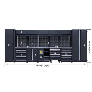 Workshop Garage Units Steel Tool Boxes and Storage Cabinets Large Combination Tool Cabinet Garage Workbench/Metal Furniture