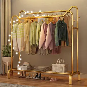 Carbon Steel Multifunctional Clothes Rack Space Saving Coat Organizer for Bedroom Balcony for Living Room Shoe Storage