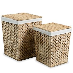 High Quality Eco-Friendly Water Hyacinth Weaving Storage Basket for Home Use Direct Vietnam Laundry Organization Viet Starlight