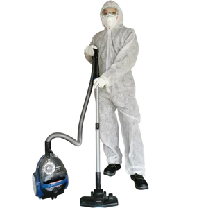 Basic Protection Breathable Disposable Non Woven PP Coverall Substance Resistant Cleanroom Safety Suit