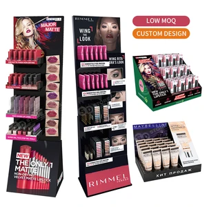 Custom Design Point of Sale Cardboard Display Racks Detachable Floor Display Stand for Retail Cosmetic Makeup Beauty Product