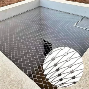 Wholesale 30 X 50 40 X 70 60 X 100 Mm SS304 316 Stainless Steel Wire Rope Fence Mesh