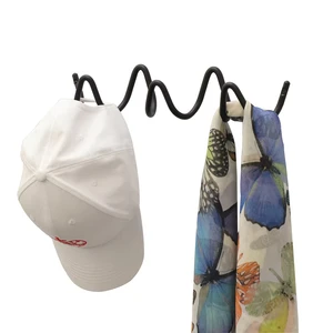 Personalized Wave-design Hooks Durable Wall-mounted Coat Rack Suitable for Bedroom and Living Room Walls