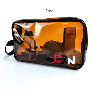 High Quality Transparent Large Capacity Makeup Bag Organizer Custom Waterproof Zipper Clear Travel Clear Cosmetic Bag