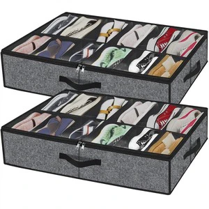 Storage Box, Dust-proof and Foldable Non-woven Fabric Storage, Can Be Divided Into Different Formats for Shoe Box Storage