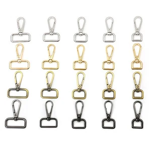 15mm- 38mm Handbag Accessories Clip Purse Snap Hook Clip Bag Strap Clasp Hook Buckles Alloy Swivel Lobster Buckle