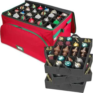 Oxford Cloth Christmas Ball Gift Storage Bag Foldable Compartmentalized Storage Bag Christmas Ball Storage Box Storage Container