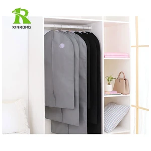 Zipper Dust Suit Cover Bag With Logo Custom Non Woven Dress Cover Bag