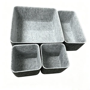 High-Quality Felt Drawer Organizer Tray for Makeup, Accessories, and Office Gadgets